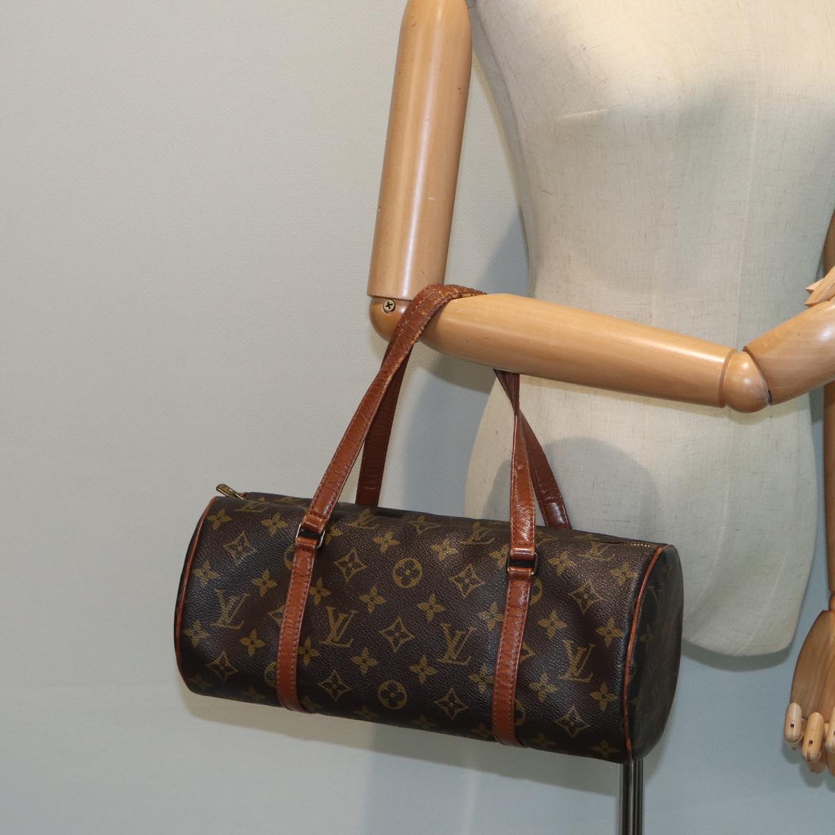 LOUIS VUITTON Monogram Papillon 30 Hand Bag M51385 LV Auth 81092