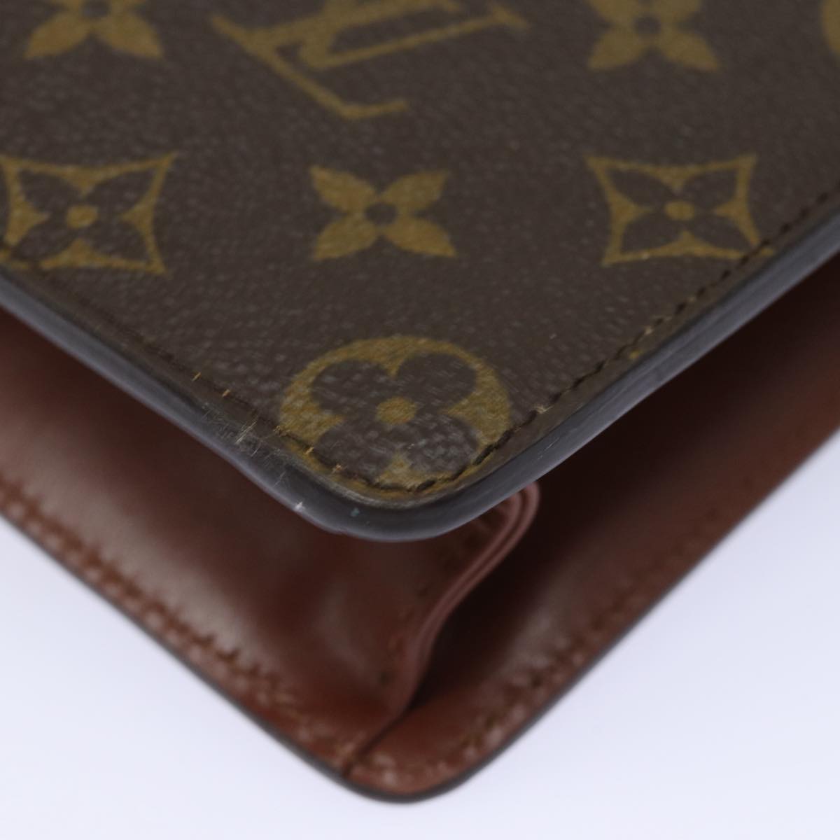 LOUIS VUITTON Monogram Pochette Homme Clutch Bag M51795 LV Auth 81097