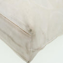 GUCCI Tote Bag Canvas White 123439 Auth 81105-15