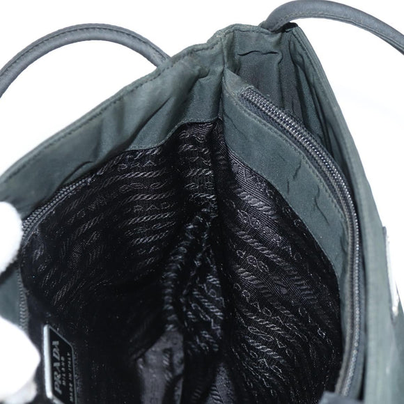 PRADA Shoulder Bag Nylon Khaki Auth 81110