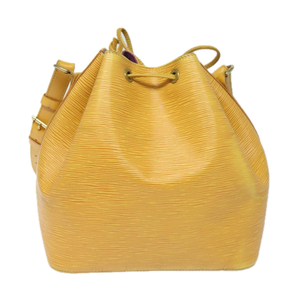 LOUIS VUITTON Epi Petit Noe Shoulder Bag Tassili Yellow M44109 LV Auth 81111