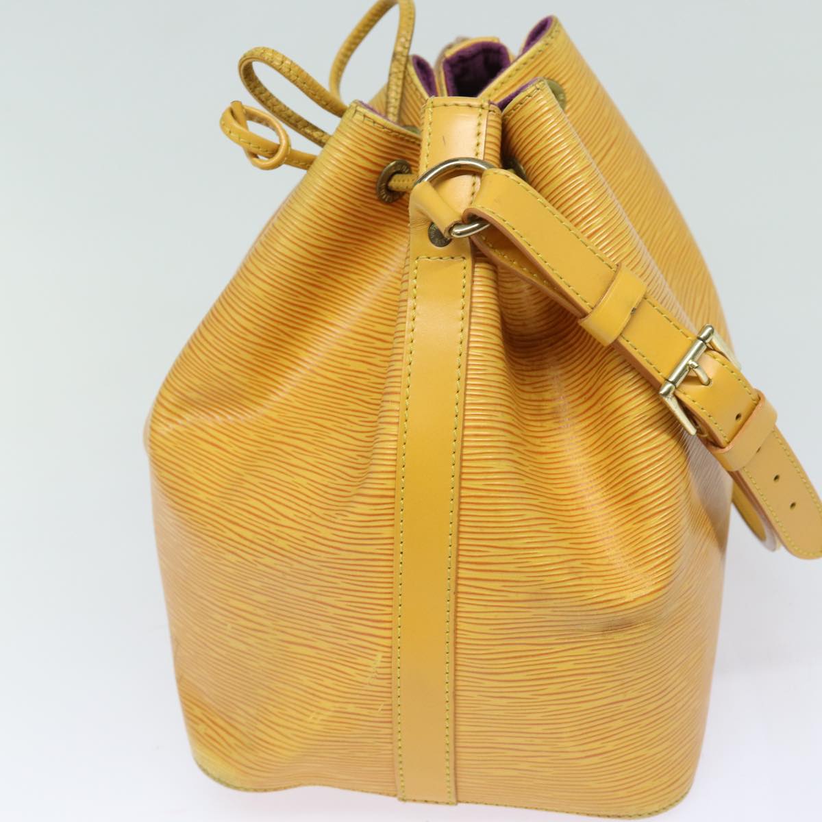 LOUIS VUITTON Epi Petit Noe Shoulder Bag Tassili Yellow M44109 LV Auth 81111