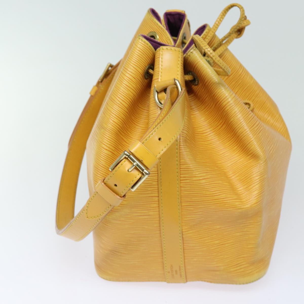 LOUIS VUITTON Epi Petit Noe Shoulder Bag Tassili Yellow M44109 LV Auth 81111