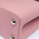 LOUIS VUITTON Capusine BB Hand Bag Taurillon Leather 2way Red Pink Auth 81113A-14