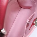 LOUIS VUITTON Capusine BB Hand Bag Taurillon Leather 2way Red Pink Auth 81113A-11