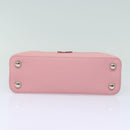 LOUIS VUITTON Capusine BB Hand Bag Taurillon Leather 2way Red Pink Auth 81113A-5