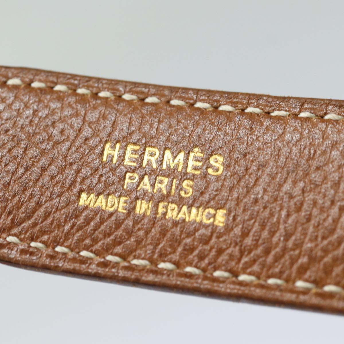 HERMES Constance Belt Leather 29.1"" Black Auth 81120