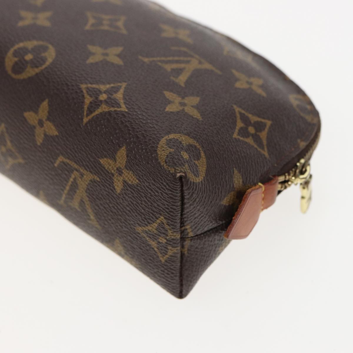 LOUIS VUITTON Monogram Pochette Cosmetic PM Cosmetic Pouch M47515 LV Auth 81127