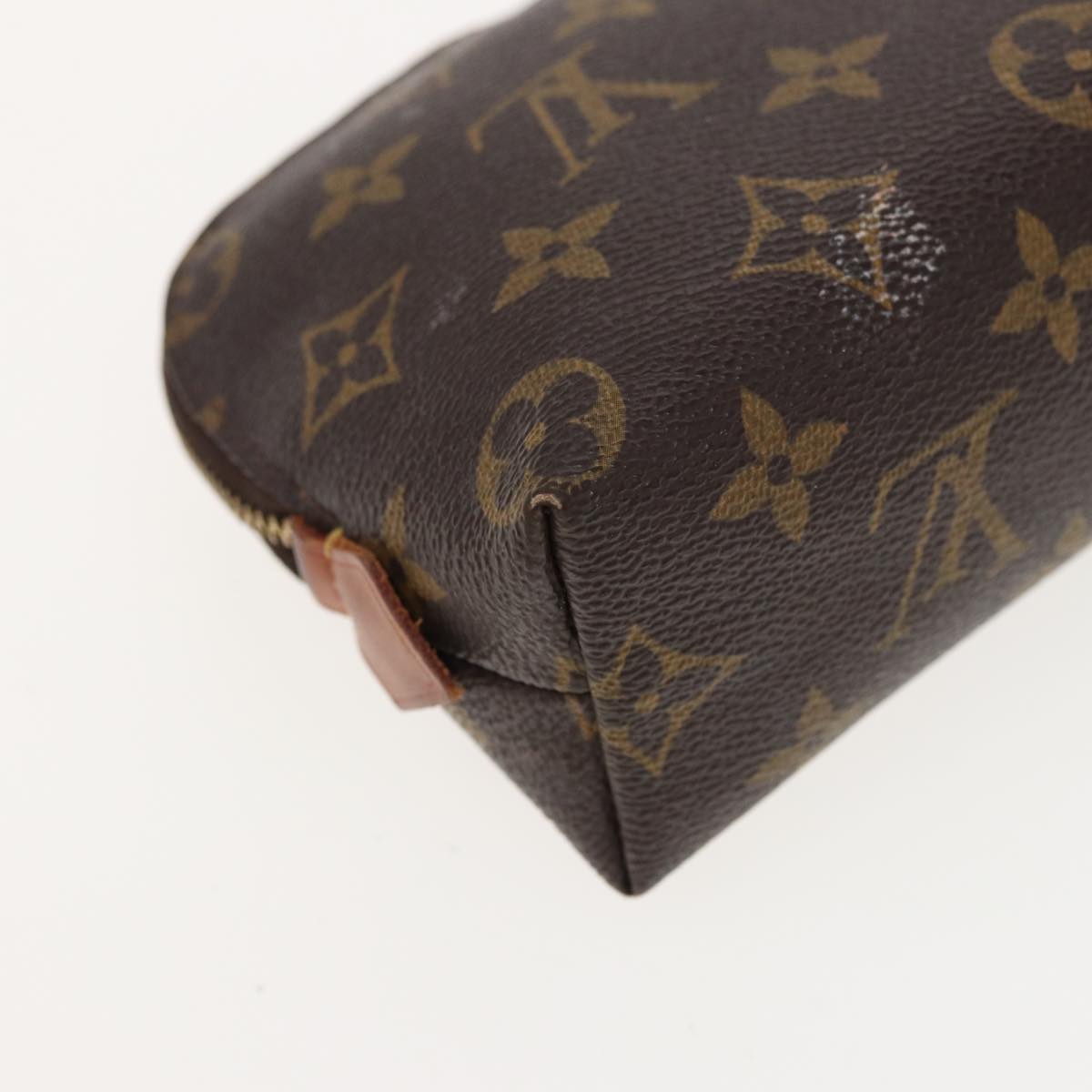 LOUIS VUITTON Monogram Pochette Cosmetic PM Cosmetic Pouch M47515 LV Auth 81127