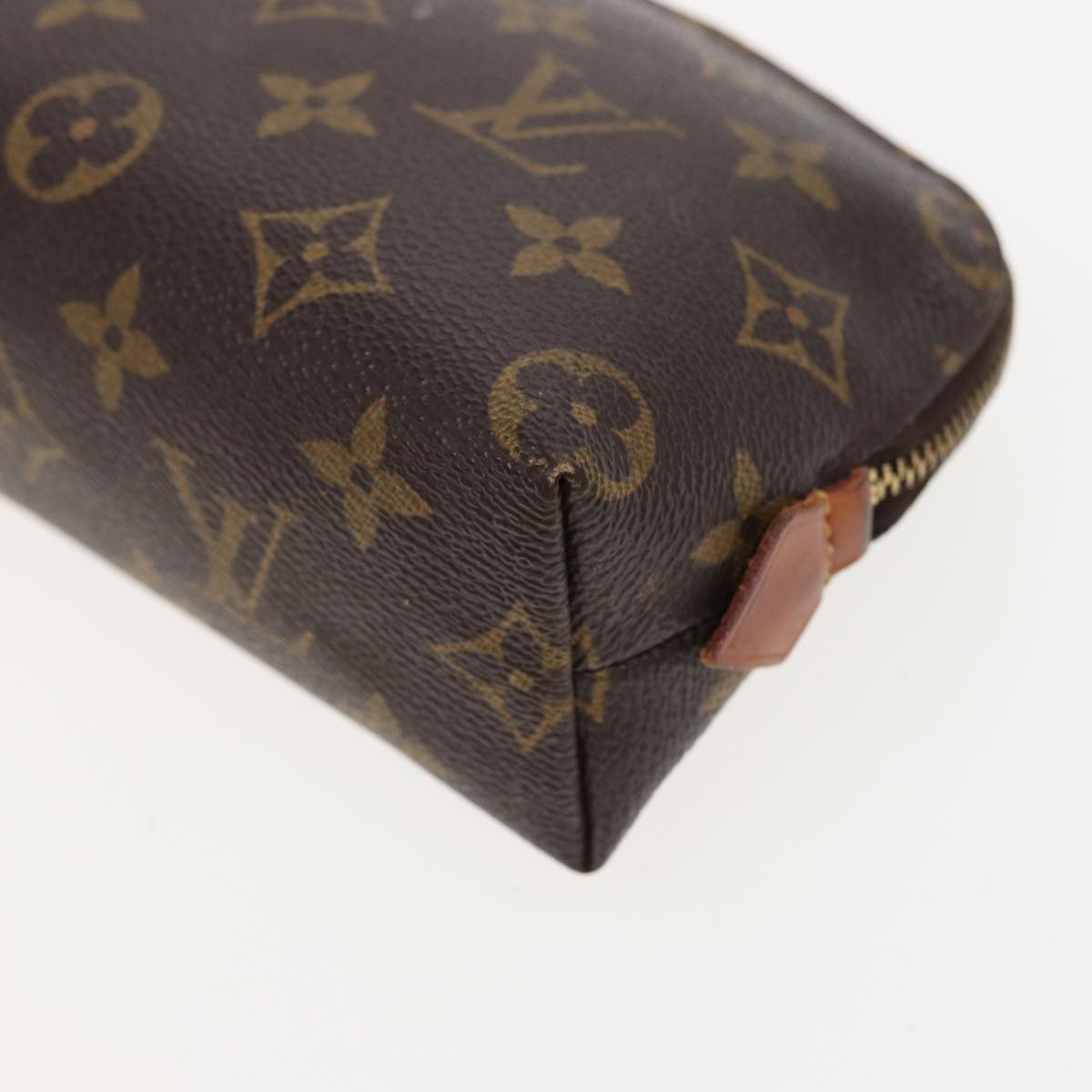 LOUIS VUITTON Monogram Pochette Cosmetic PM Cosmetic Pouch M47515 LV Auth 81127