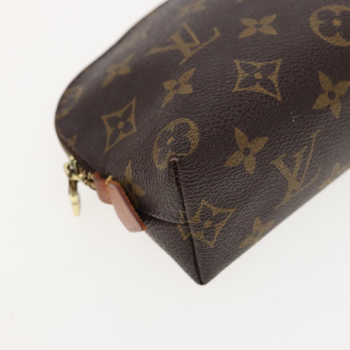 LOUIS VUITTON Monogram Pochette Cosmetic PM Cosmetic Pouch M47515 LV Auth 81127