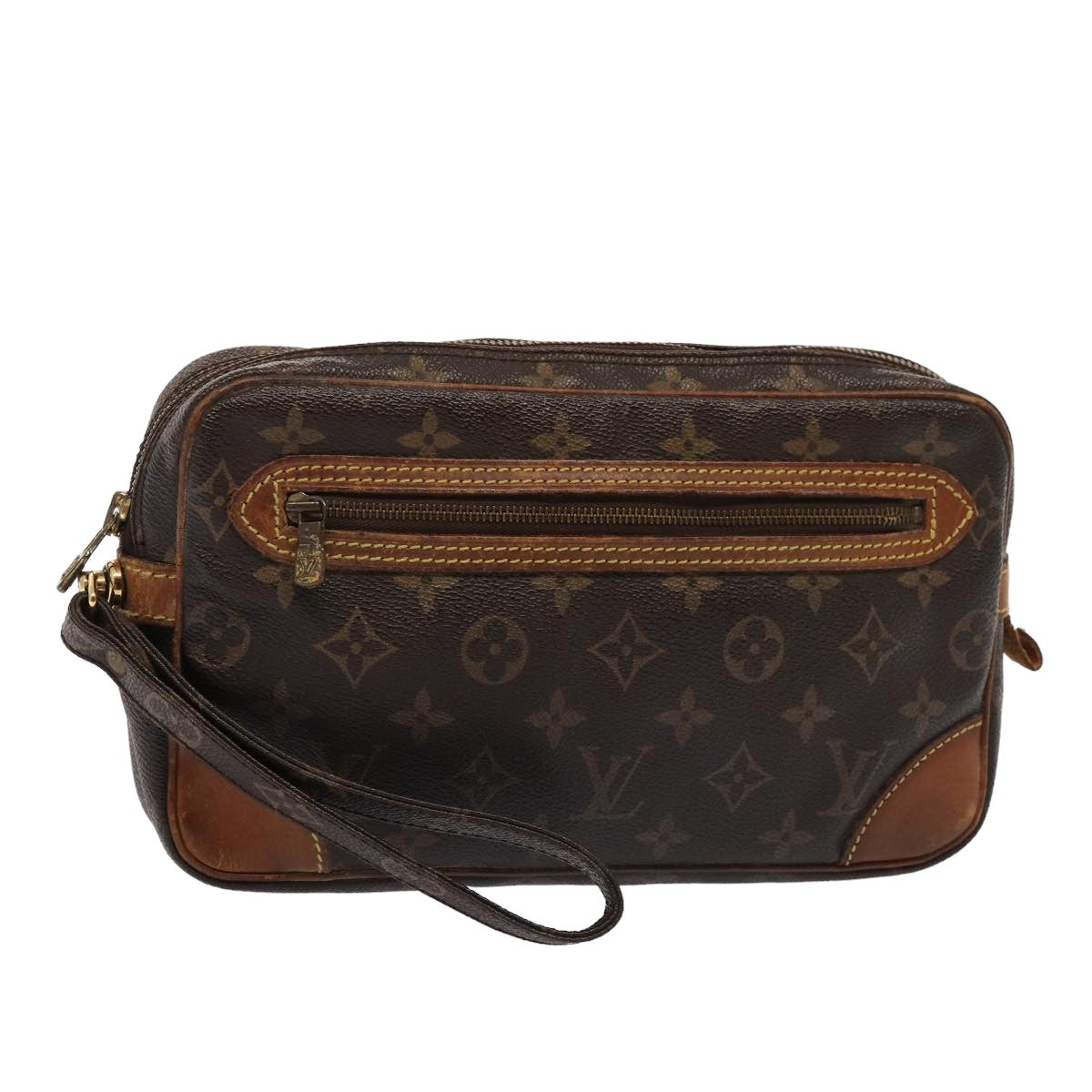 LOUIS VUITTON Monogram Marly Dragonne GM Clutch Bag M51825 LV Auth 81133