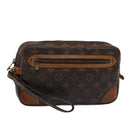 LOUIS VUITTON Monogram Marly Dragonne GM Clutch M51825 LV Auth 81133-1