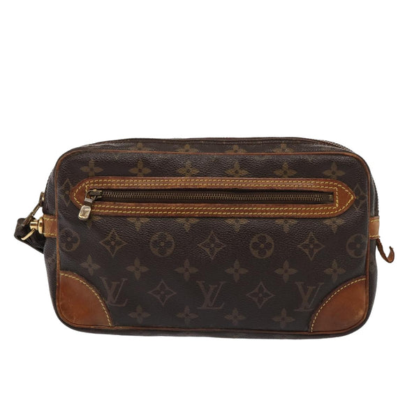 LOUIS VUITTON Monogram Marly Dragonne GM Clutch M51825 LV Auth 81133