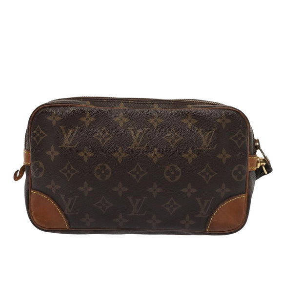LOUIS VUITTON Monogram Marly Dragonne GM Clutch M51825 LV Auth 81133