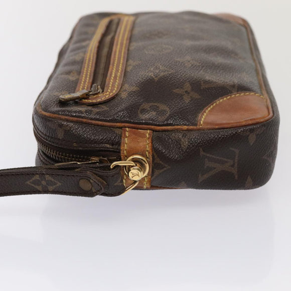 LOUIS VUITTON Monogram Marly Dragonne GM Clutch M51825 LV Auth 81133