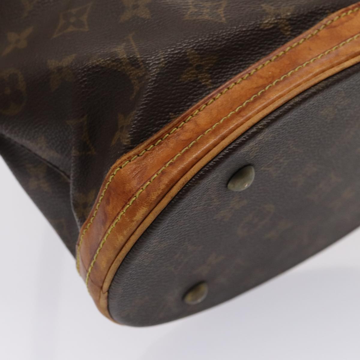 LOUIS VUITTON Monogram Bucket PM Shoulder Bag M42238 LV Auth 81134