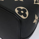 LOUIS VUITTON Monogram Empreinte Neo Noe Bag Black Beige M45497 LV Auth 81142SA-13