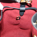 LOUIS VUITTON Monogram Empreinte Neo Noe Bag Black Beige M45497 LV Auth 81142SA-19