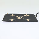 LOUIS VUITTON Monogram Empreinte Neo Noe Bag Black Beige M45497 LV Auth 81142SA-26
