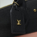 LOUIS VUITTON City Steamer PM Hand Bag Leather Noir Magnolia M51590 Auth 81144V-19