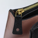 LOUIS VUITTON City Steamer PM Hand Bag Leather Noir Magnolia M51590 Auth 81144A-17