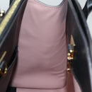 LOUIS VUITTON City Steamer PM Hand Bag Leather Noir Magnolia M51590 Auth 81144A-21