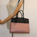 LOUIS VUITTON City Steamer PM Hand Bag Leather Noir Magnolia M51590 Auth 81144V-30