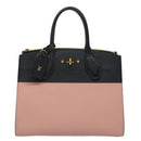 LOUIS VUITTON City Steamer PM Hand Bag Leather Noir Magnolia M51590 Auth 81144V-13