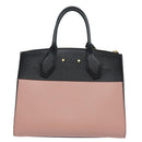 LOUIS VUITTON City Steamer PM Hand Bag Leather Noir Magnolia M51590 Auth 81144V-2