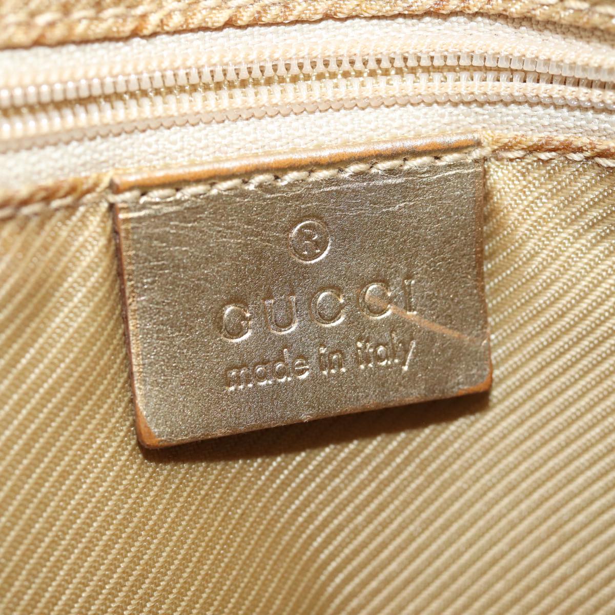 GUCCI GG Canvas Hand Bag Light Blue 000 0852 Auth 81164