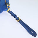 PRADA Pouch Nylon Blue Auth 81167-9
