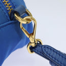 PRADA Pouch Nylon Blue Auth 81167-10