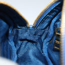 PRADA Pouch Nylon Blue Auth 81167-20