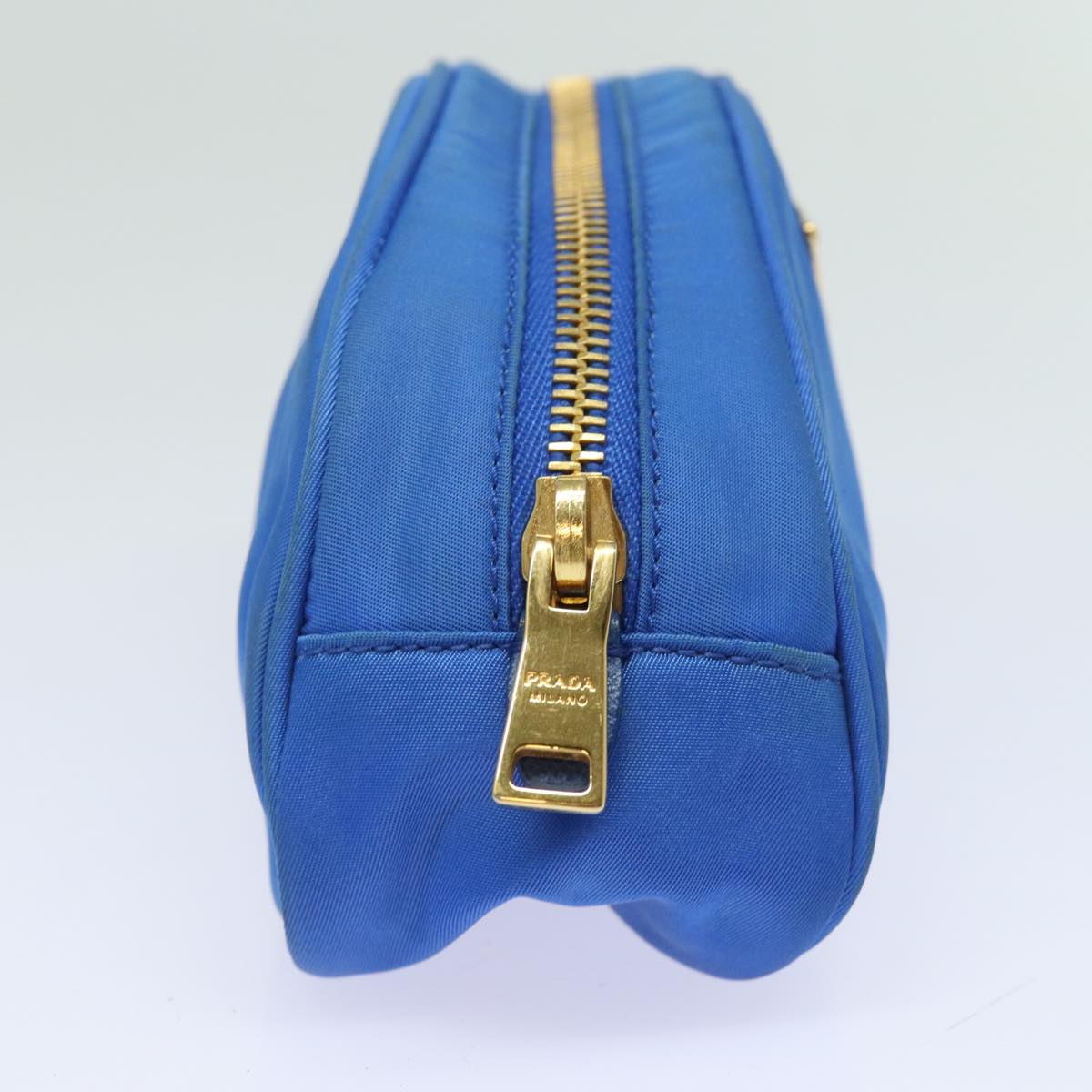 PRADA Pouch Nylon Blue Auth 81167