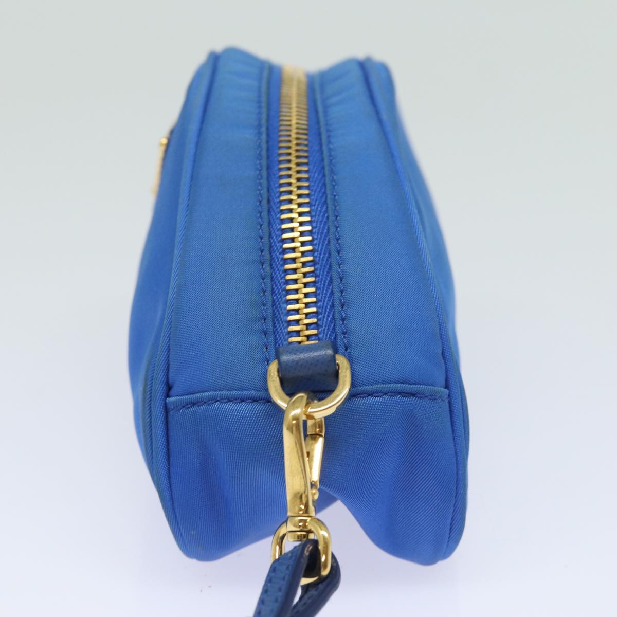 PRADA Pouch Nylon Blue Auth 81167