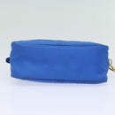 PRADA Pouch Nylon Blue Auth 81167-6