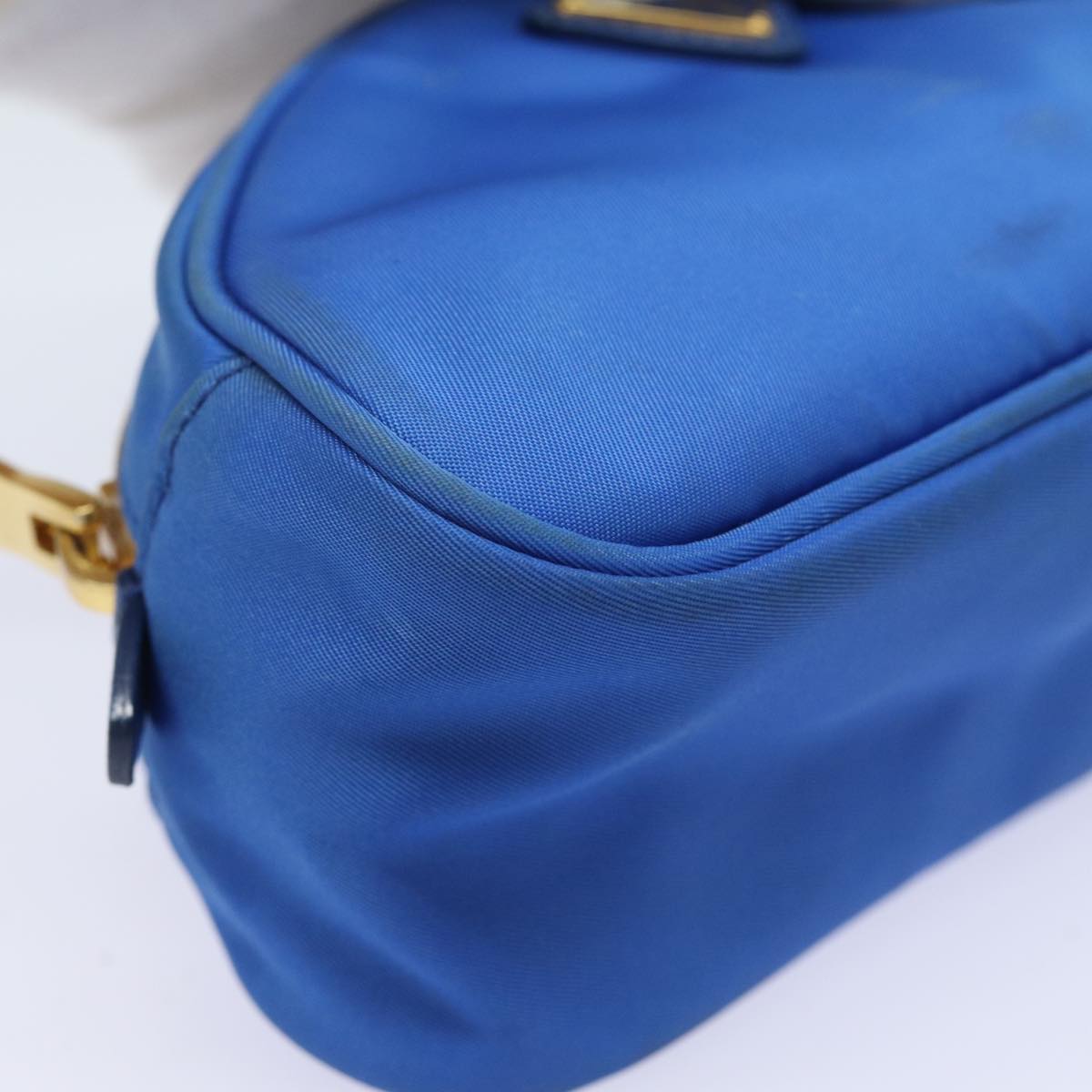 PRADA Pouch Nylon Blue Auth 81167