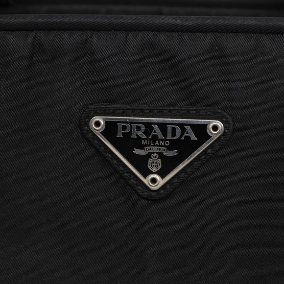 PRADA Tote Bag Nylon Black Auth 81168
