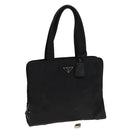 PRADA Tote Bag Nylon Black Auth 81168-1
