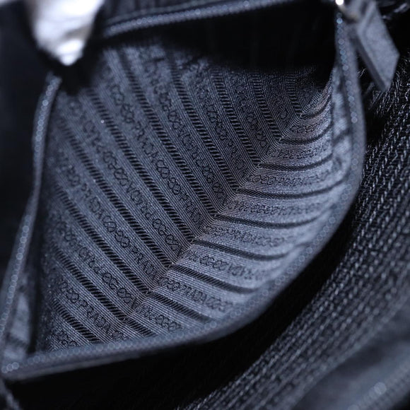 PRADA Tote Bag Nylon Black Auth 81168