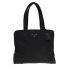 PRADA Tote Bag Nylon Black Auth 81168-13