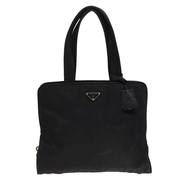 PRADA Tote Bag Nylon Black Auth 81168