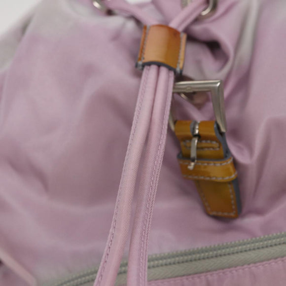 PRADA Backpack Nylon Pink Auth 81180