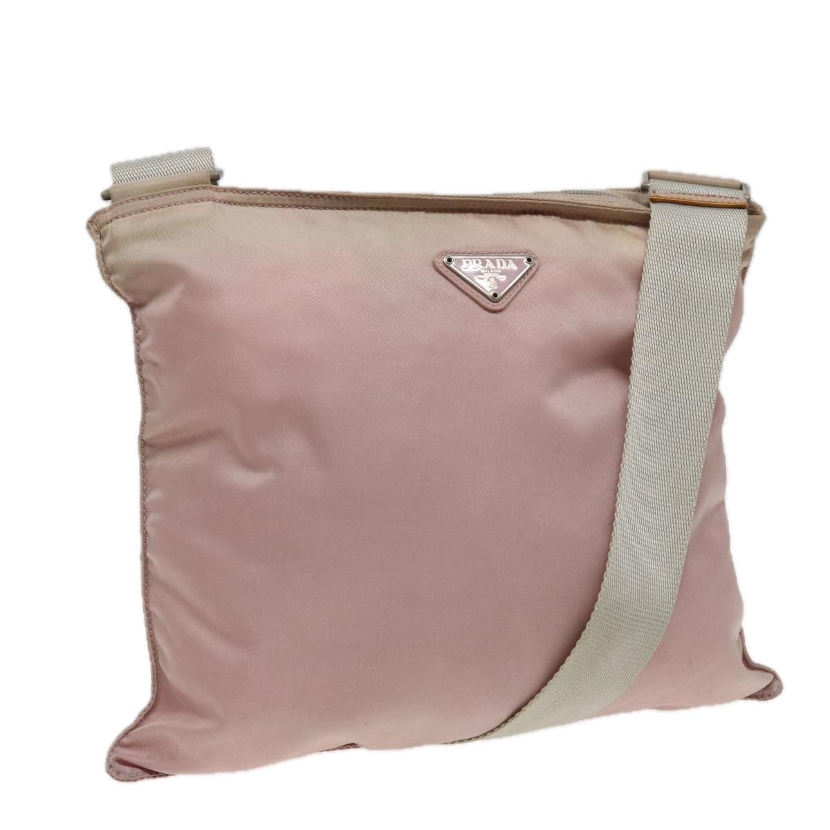 PRADA Shoulder Bag Nylon Pink Auth 81182