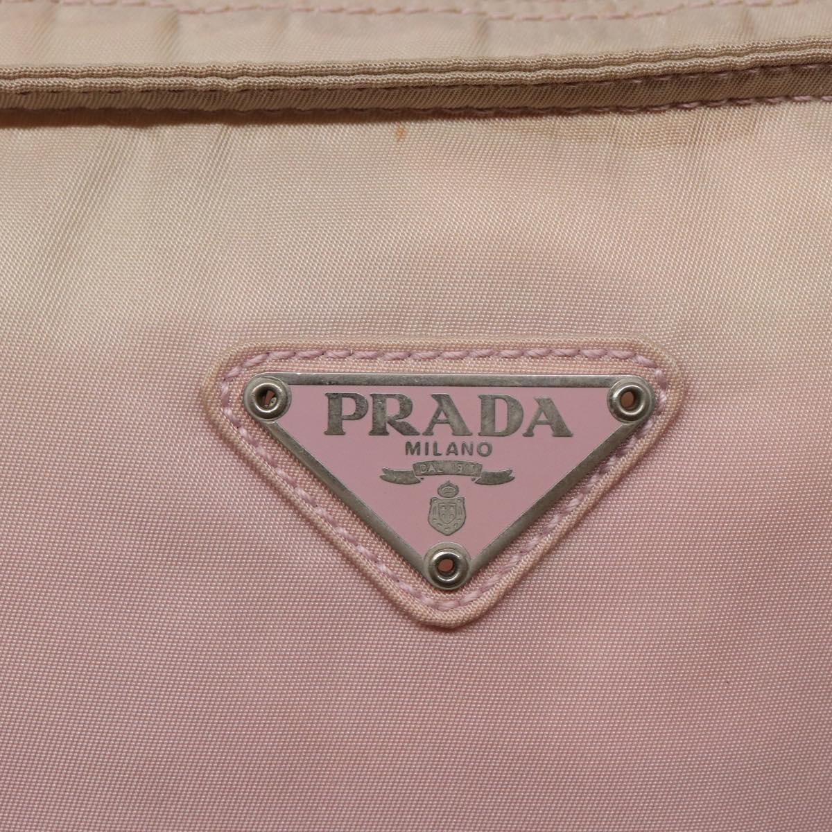 PRADA Shoulder Bag Nylon Pink Auth 81182