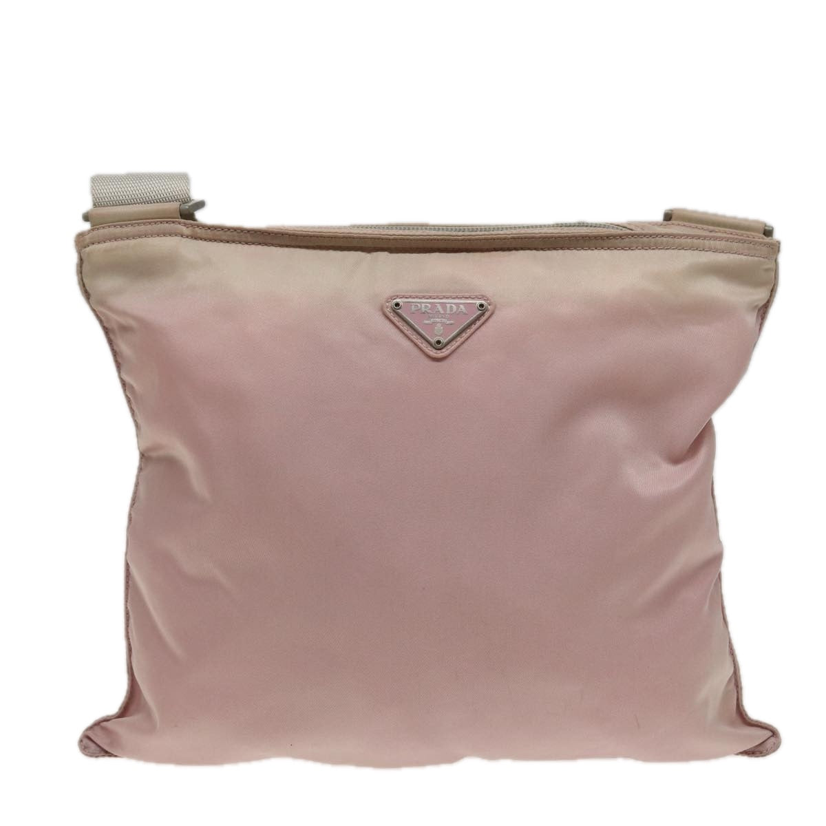 PRADA Shoulder Bag Nylon Pink Auth 81182