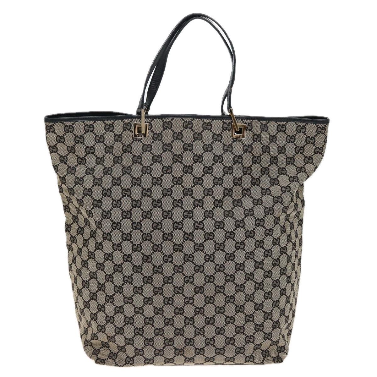 GUCCI GG Canvas Tote Bag Beige 002 1097 Auth 81199