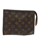 LOUIS VUITTON Monogram Poche Toilette 19 Pouch M47544 LV Auth 81211-1