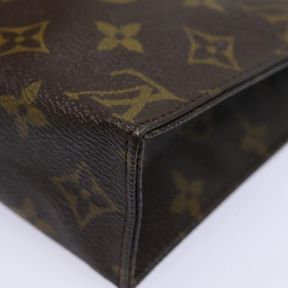 LOUIS VUITTON Monogram Poche Toilette 19 Pouch M47544 LV Auth 81211